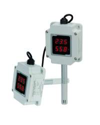 SERIE THD   Sensor de temperatura (PT100) y para interiores, Transductor de Temperatura / Hu